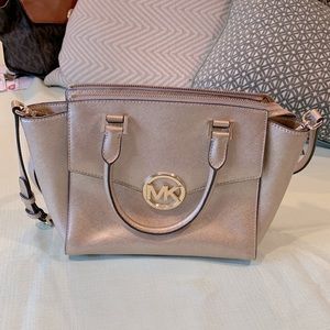 Gold Michael Kors small satchel